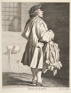 Vendedor de peles de coelho, 1737.
