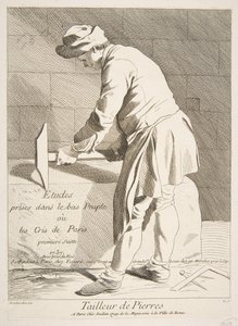 Cortador de pedra, 1737.