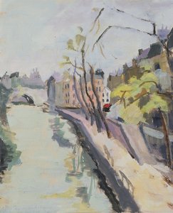 Quai des Grands Augustins, Paris, 1961 (óleo sobre papel)