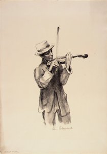 Violinista de rua de Anne Goldthwaite