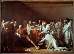 Hipócrates recusa os presentes de Artaxerxes O médico grego Hipócrates "o Grande" ou Hipócrates de Cos (460-370 AC) recusa-se a tratar Artaxerxes II Mnemon, rei da Pérsia e Faraó do Egito, apesar dos importantes presentes que ele lhe oferece. Pintura de A