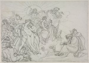 Invocação às divindades que presidem a agricultura da Virgils Georgics, depois de 1798. de Anne-Louis Girodet de Roucy-Trioson