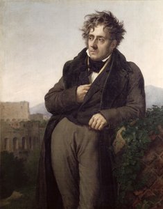 Retrato de François René (1768-1848) Vicomte de Chateaubriand, c.1811 (ver também 75712)