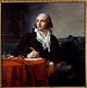 Retrato de Giuseppe Fravega (1763-1833) revolucionário italiano. Pintura de Anne Louis Girodet de Roucy-Trioson (Anne-Louis Girodet de Roucy Trioson) de Anne Louis Girodet de Roucy Trioson