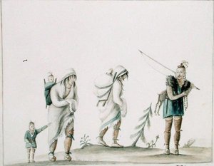Família indiana, c.1807 (aguarela sobre papel)