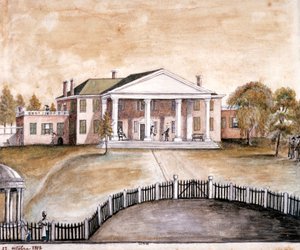 Casa do Presidente James Madison em Montpelier, Virgínia.