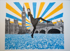 London Stride, 2018, Serigrafia