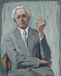 Retrato de Charles Reiffel, c.1938 (óleo sobre tela) de Anni Baldaugh