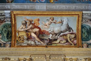Aurora raptou Cephalus, detalhe da abóbada da Galeria, 1597-1604 de Annibale Carracci