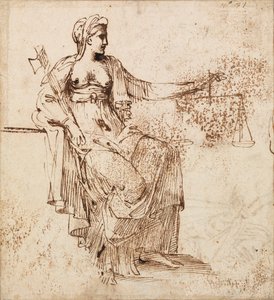 Carracci - Justiça, RCIN 902146 de Annibale Carracci