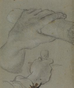Carracci - estudo em v para as mãos de São João d
