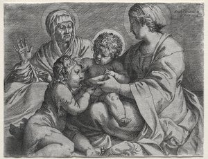 Madonna com a tigela de Annibale Carracci