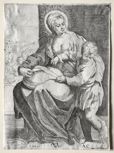 Madonna com o Corvo Branco, 1500s. de Annibale Carracci