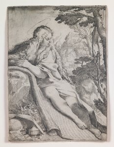 Maria Madalena no deserto de Annibale Carracci