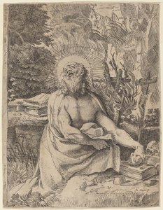 São Jerônimo no deserto de Annibale Carracci