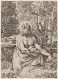 São Jerônimo no deserto de Annibale Carracci