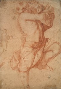 Menino semi-nu, final do século 16 de Annibale Carracci