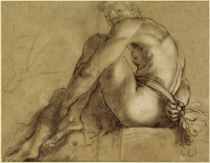 Ato sentado de Annibale Carracci