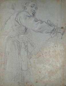 Estudo de uma figura masculina drapeada, 1580-1609 de Annibale Carracci