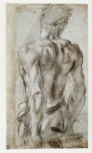 Estudo de uma figura masculina ... de Annibale Carracci