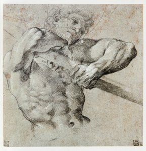 Estudo de uma figura masculina ... de Annibale Carracci
