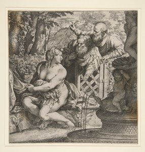Susannah e os anciãos de Annibale Carracci