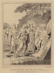 Anjo declara que o Senhor ressuscitou, Mateus de Annibale after Carracci