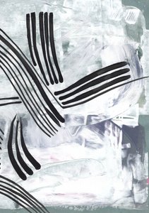 Traços ousados, linhas abstratas de Annick