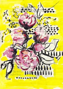 Flores rosa vibrantes de Annick