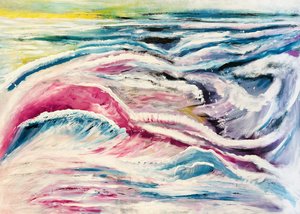 Ondas do mar vibrantes
