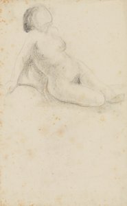 Mulher nua sentada