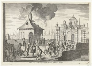 Chegada à Porta de Bruges de Gand; entrada de Ferdinand em Gand em 1635 (nº 4)
Hic est tibi quem promitti saepius audis (título sobre o objecto)
Porta Brugenis qua Ser. Cardinalis urbem ingreditus de Anonymous