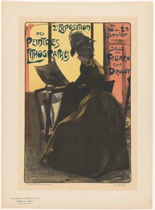 Anúncio para a segunda exposição dos Peintres Lithographes na Salle du Figaro Les Maîtres de l