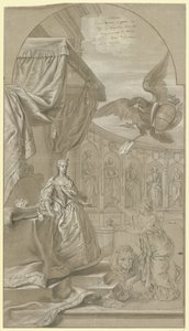 Alegoria da posse da arquiduquesa Maria Anna da Áustria como regente, 1744 de Anonymous