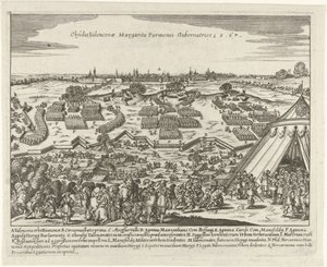 Beleg van Valenciennes, 1567 Cerco de Valencena Margarita Parmesi Gubernatrice 15.67 (título no objeto) de Anonymous