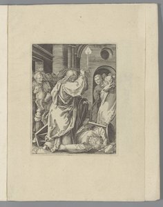Cristo persegue os cambistas para fora do templo
A pequena Paixão (título da série)
Passio Christi Ab Alberto Durer Nurenburgensi Effigiata (título da série) de Anonymous