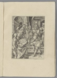 Cristo para Anás De kleine Passie (título da série) A Paixão de Cristo Effigied por Albert Durer de Nuremberg (título da série) de Anonymous