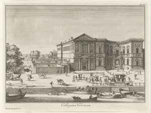 Collegio Helvetia em Milão Collegium helveticum (título no objeto) Edifícios Magesyn der Italiaense (título da série) de Anonymous