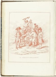 Comité van Gezondheid, 1795 O Comitê de Saúde (título do objeto) Hollandia Regenerata (kopie italiano) (título da série) A regeneração da Holanda: um espelho para todos os povos regenerados (título da série no objeto) de Anonymous