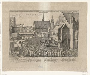 A decapitação de Johan van Oldenbarnevelt, 1619 Abbildung der Iustitien Geschehen in s