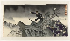 A segunda divisão vem a terra em Liaodong
Dai nigun Kinshû jôriku no zu de Anonymous