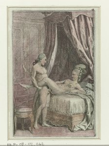 Série Erótica com Casais na Cama
Casal copulador, homem de pé
Cenas eróticas (título da série)