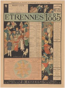 Lista de fundos da J. Hetzel & Cie em Paris Etrennes 1885 (título no objeto) de Anonymous