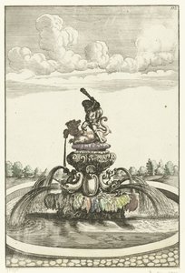 Fontein conheceu Hércules em Ladon Arquitetura Curiosa Nova (título da série) de Anonymous