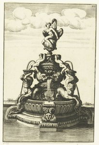 Fonte com Leda e o cisne
Architectura Curiosa Nova (título da série) de Anonymous