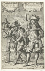 Caricatura francesa da perda de Ghent, 1678 L