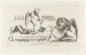General Bertay no espeto
le Grand General BertAl (título sobre o objecto)
Revolução Brabante, 1787-1790 (título da série) de Anonymous
