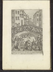 Gevecht op een brug te Venetië Scènes uit het Venetiaanse leven (título da série) Hábitos de homens e mulheres venezianas com a procissão da Ser. ma Signoria E outros detalhes, ou seja, triunfos, festas e cerimônias públicas da nobre cidade de Veneza (s de Anonymous