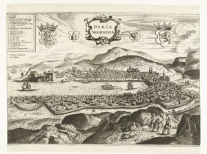 Vista de Bergen (Noruega), 1665 Berga Noruega (título no objeto) de Anonymous