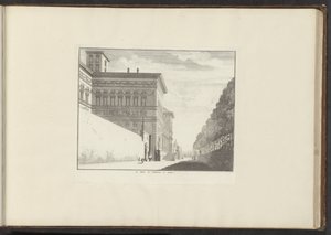 Vista de Villa Borghese em Roma
Le Palais de Vallamena à Gennes (título sobre o objecto)
Palácios e monumentos em Veneza, Livorno, Nápoles e Roma (título da série) de Anonymous